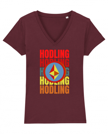 Hodling.Etherum  Burgundy