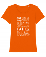 FATHER Tricou mânecă scurtă guler larg fitted Damă Expresser