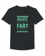 SQUATS Tricou mânecă scurtă guler larg Bărbat Skater