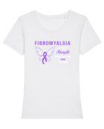 FIBROMYALGIA Tricou mânecă scurtă guler larg fitted Damă Expresser