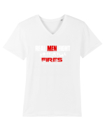 FIREFIGHTER Tricou mânecă scurtă guler V Bărbat Presenter