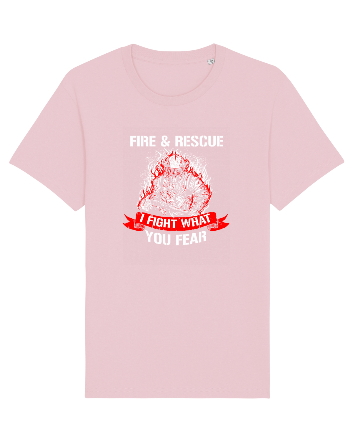 Tricou mânecă scurtă Unisex Rocker Cotton Pink