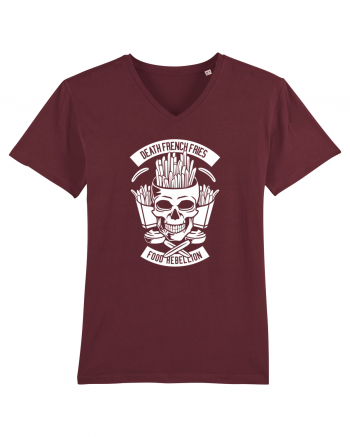 Fast Food Skull White Burgundy