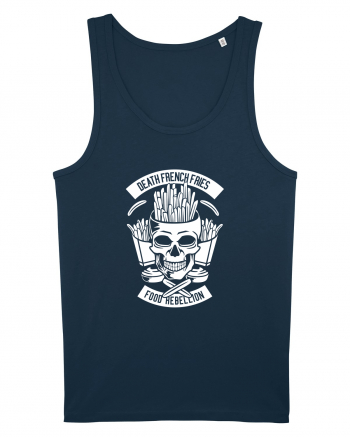 Fast Food Skull White Navy