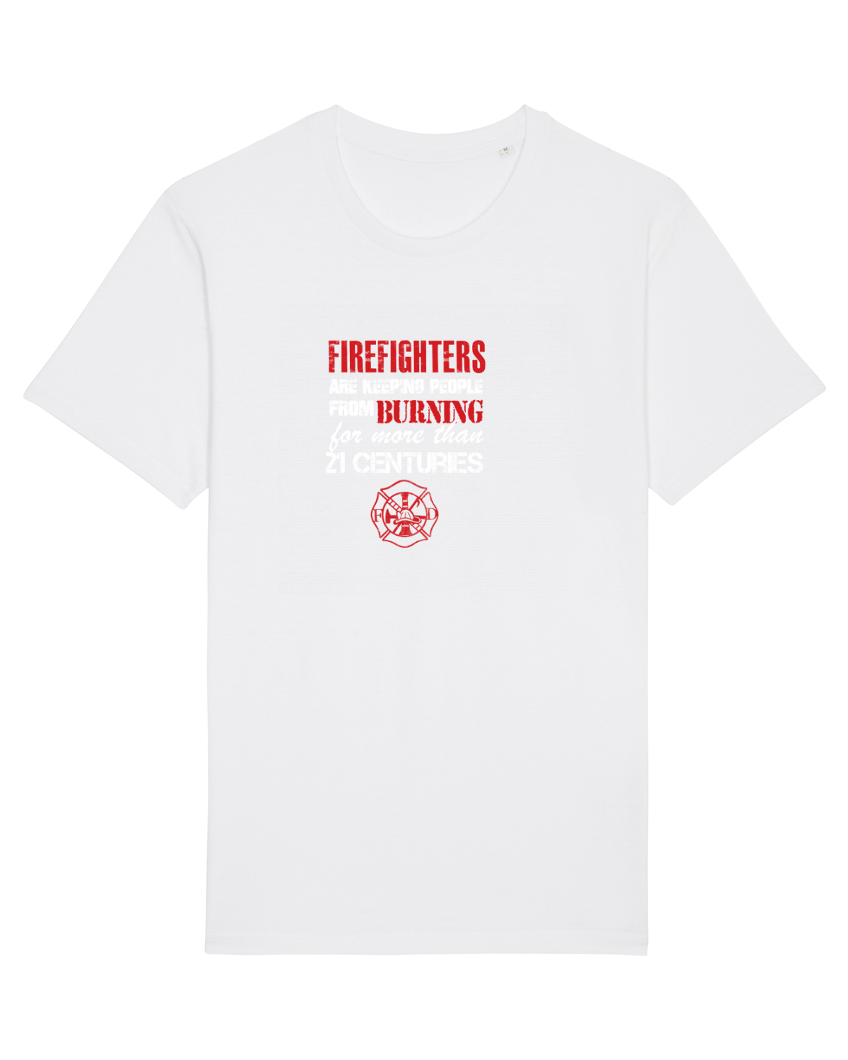 Tricou mânecă scurtă Unisex Rocker White