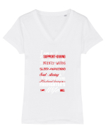 FIREFIGHTER Tricou mânecă scurtă guler V Damă Evoker