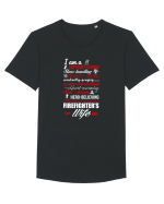 FIREFIGHTER Tricou mânecă scurtă guler larg Bărbat Skater