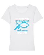 FISHING Tricou mânecă scurtă guler larg fitted Damă Expresser