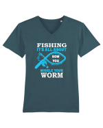 FISHING Tricou mânecă scurtă guler V Bărbat Presenter