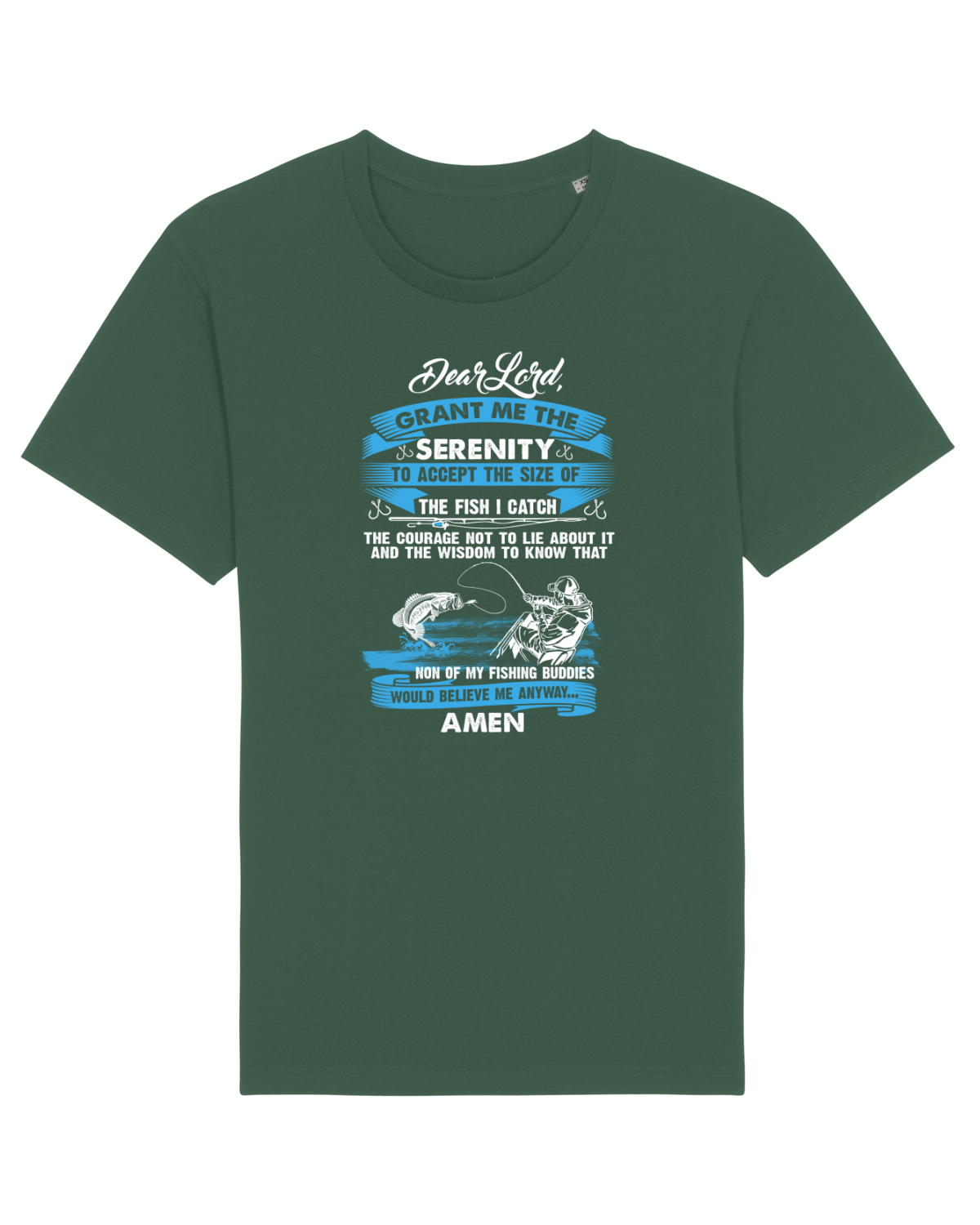 Tricou mânecă scurtă Unisex Rocker Bottle Green