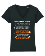 FISHING Tricou mânecă scurtă guler V Damă Evoker