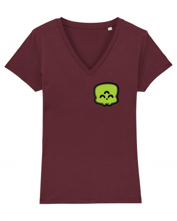 Lil' alien skull Tricou mânecă scurtă guler V Damă Evoker