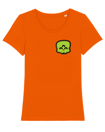 Lil' alien skull Bright Orange