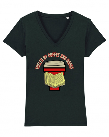 Fueled By Coffee And Books Black