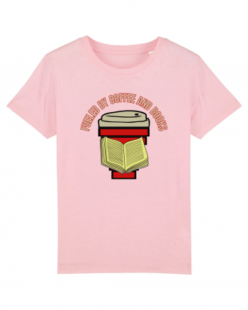 Fueled By Coffee And Books Cotton Pink