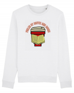 Fueled By Coffee And Books Bluză mânecă lungă Unisex Rise