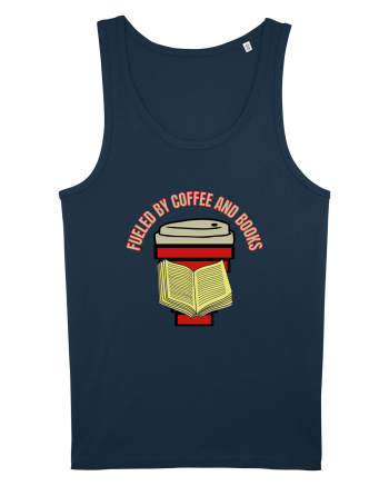 Fueled By Coffee And Books Navy