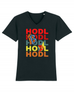 Hodl.Cadou Pentru Iubitorii De Crypto Tricou mânecă scurtă guler V Bărbat Presenter