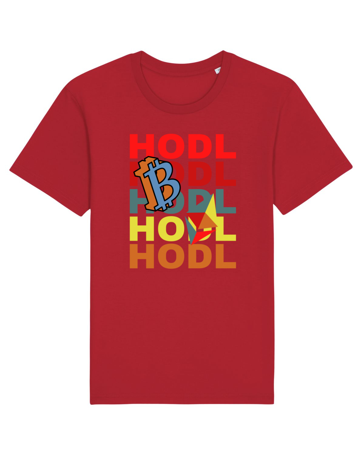 Tricou mânecă scurtă Unisex Rocker Red