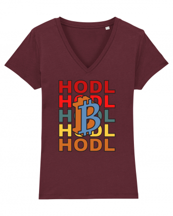 Hodl.Cadou Pentru Iubitorii De Crypto Burgundy