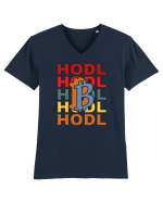 Hodl.Cadou Pentru Iubitorii De Crypto Tricou mânecă scurtă guler V Bărbat Presenter
