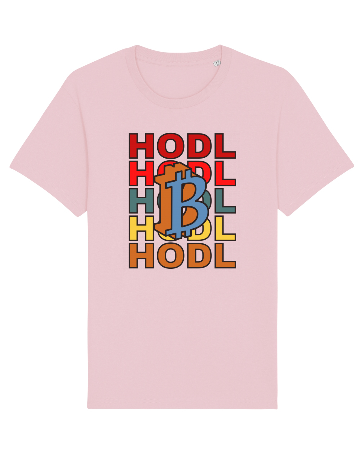 Tricou mânecă scurtă Unisex Rocker Cotton Pink