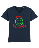 Echipa Vesela Tricou mânecă scurtă guler V Bărbat Presenter