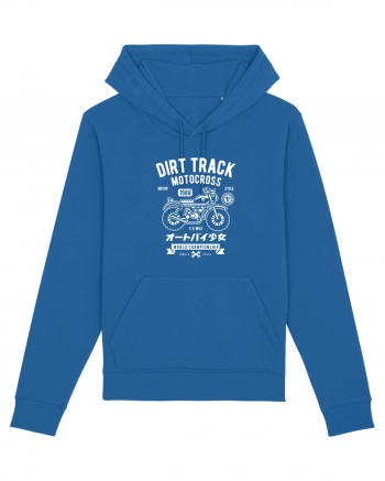 Dirt Track Moto White Royal Blue