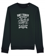 Dirt Track Moto White Bluză mânecă lungă Unisex Rise