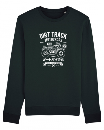 Dirt Track Moto White Black