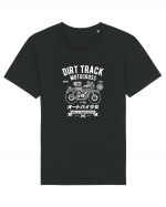 Dirt Track Moto White Tricou mânecă scurtă Unisex Rocker