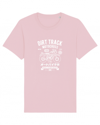 Dirt Track Moto White Cotton Pink