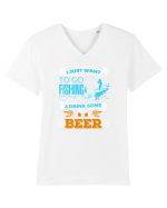 FISHING Tricou mânecă scurtă guler V Bărbat Presenter