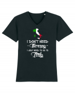 ITALIA Tricou mânecă scurtă guler V Bărbat Presenter