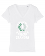 GOLF Tricou mânecă scurtă guler V Damă Evoker