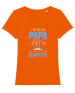 PAPA Tricou mânecă scurtă guler larg fitted Damă Expresser