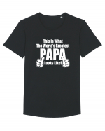 PAPA Tricou mânecă scurtă guler larg Bărbat Skater