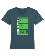 HUSTLE Tricou mânecă scurtă guler V Bărbat Presenter