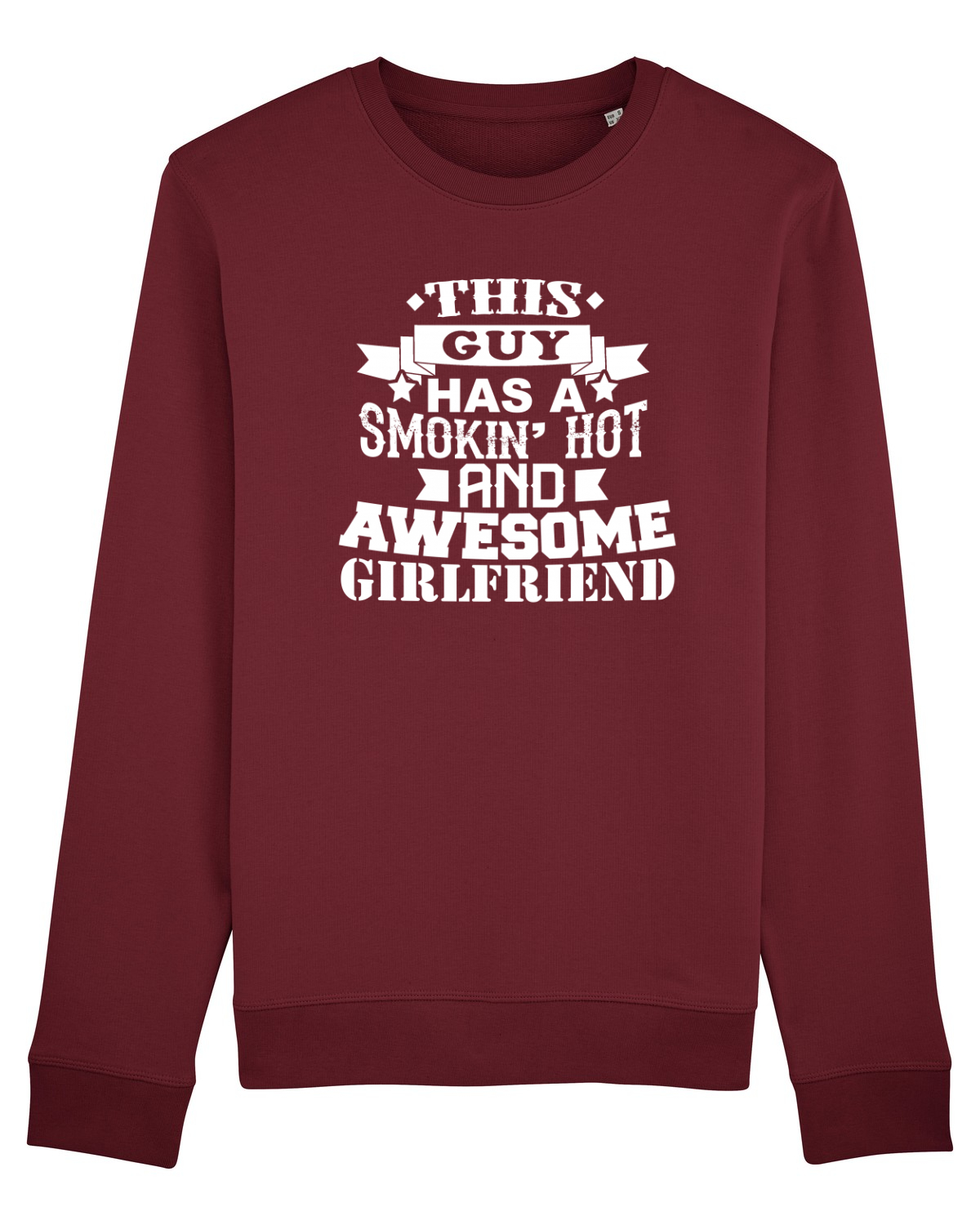 Bluză mânecă lungă Unisex Rise Burgundy