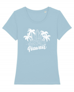 HAWAII Tricou mânecă scurtă guler larg fitted Damă Expresser