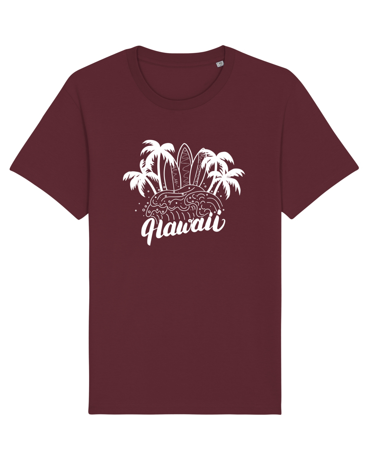 Tricou mânecă scurtă Unisex Rocker Burgundy
