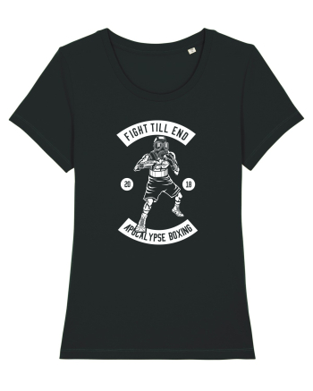 Fight Boxer Apocalypse White Black