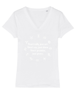 ZODIAC Tricou mânecă scurtă guler V Damă Evoker
