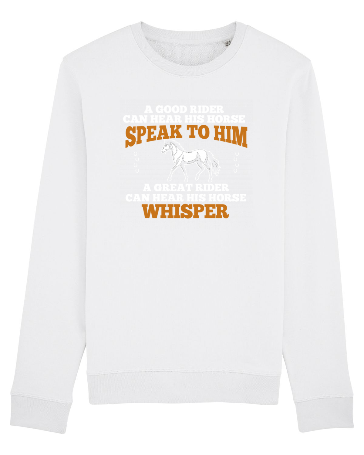 Bluză mânecă lungă Unisex Rise White