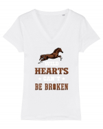 HORSE Tricou mânecă scurtă guler V Damă Evoker