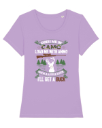 HUNTING Tricou mânecă scurtă guler larg fitted Damă Expresser