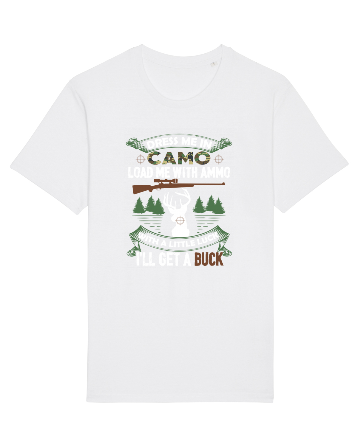 Tricou mânecă scurtă Unisex Rocker White