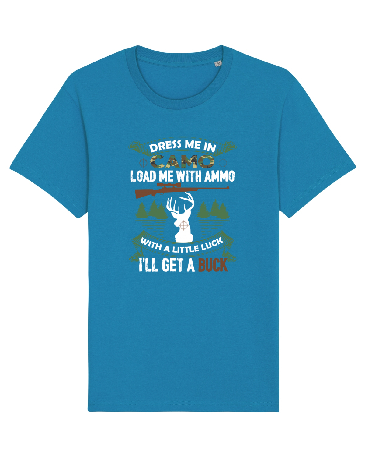 Tricou mânecă scurtă Unisex Rocker Azur