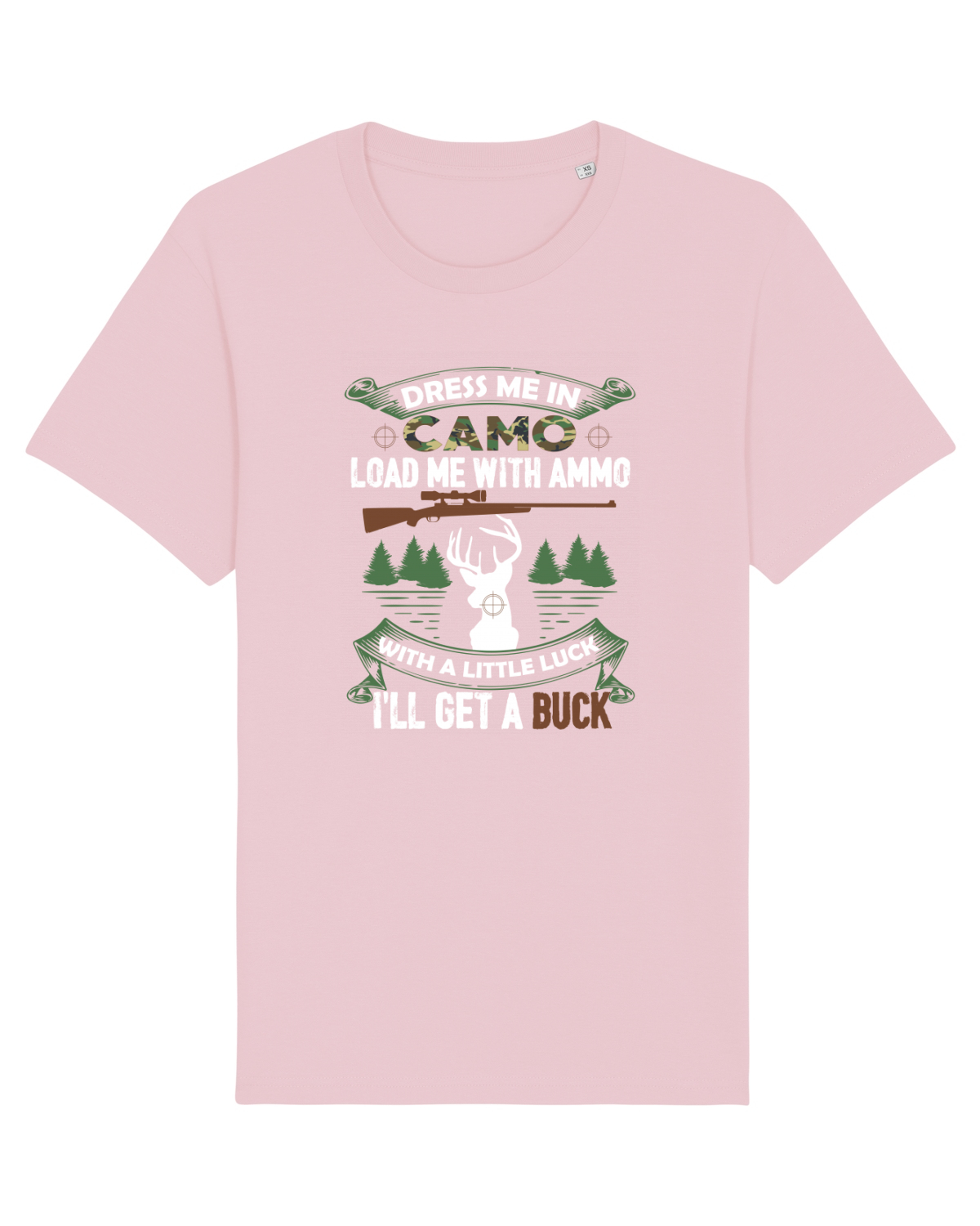 Tricou mânecă scurtă Unisex Rocker Cotton Pink
