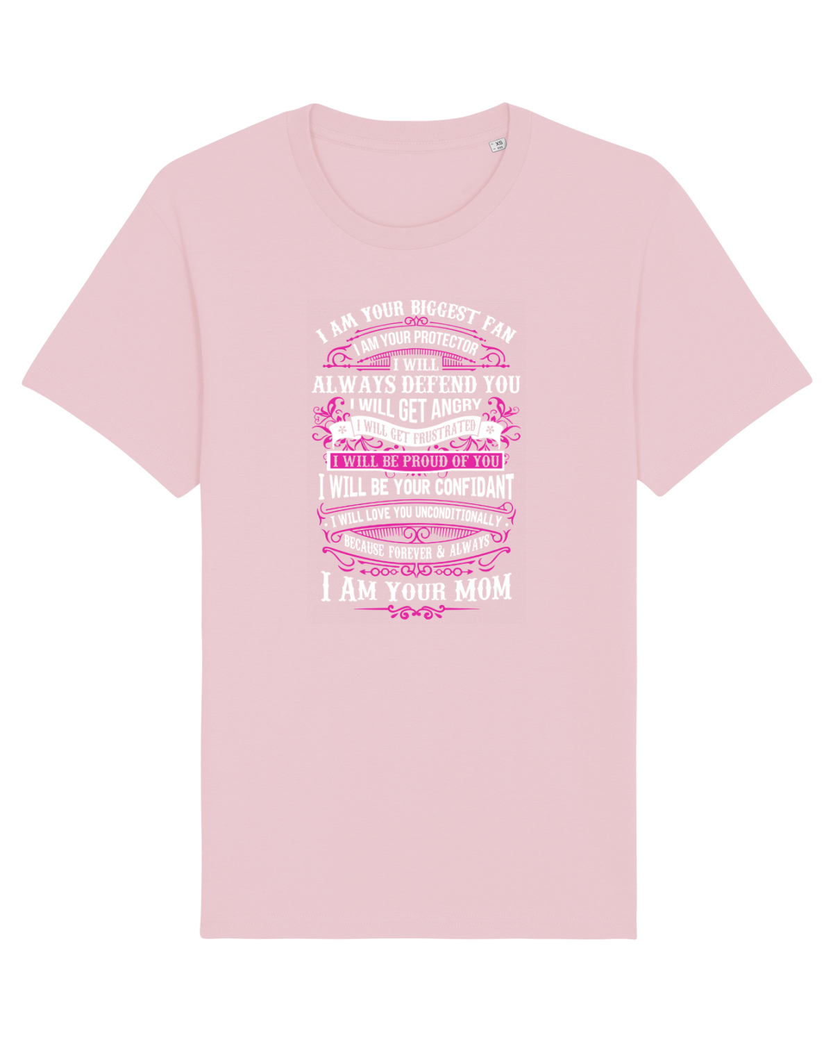 Tricou mânecă scurtă Unisex Rocker Cotton Pink